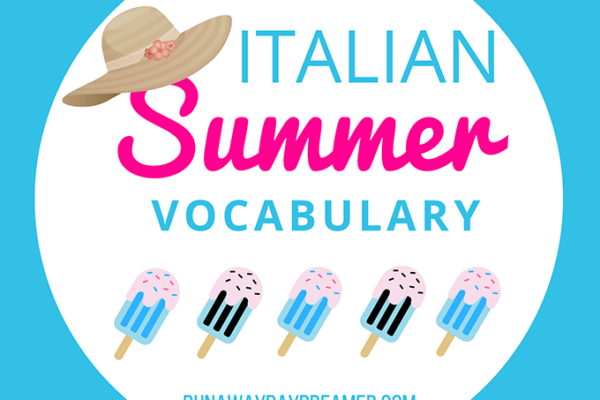 Italian Summer Vocabulary List
